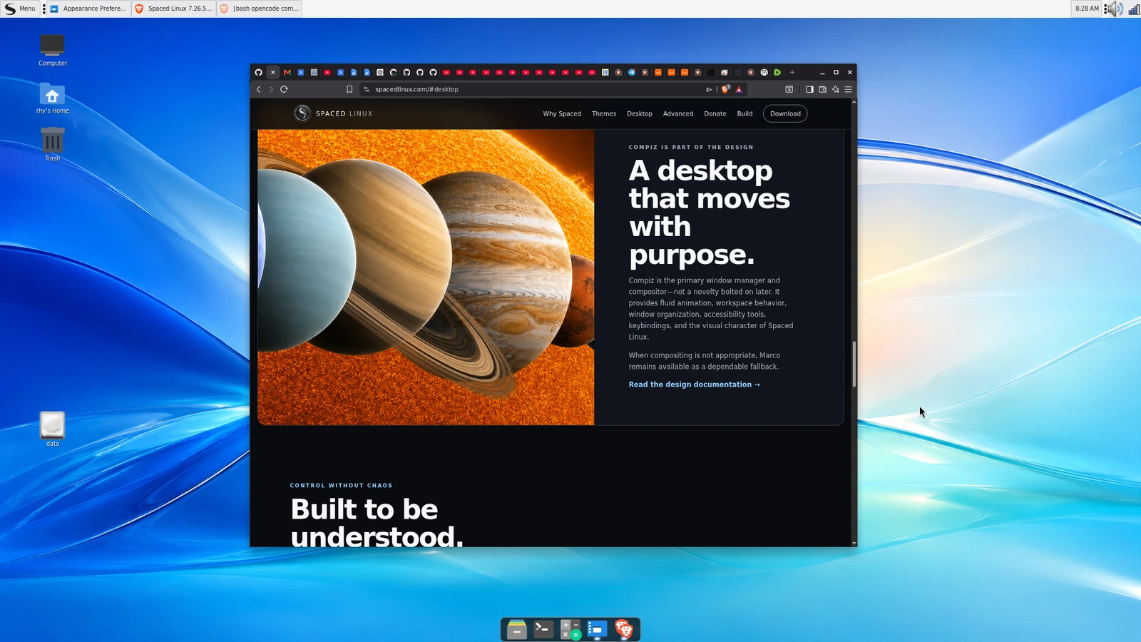 Mac OS X theme wallpaper